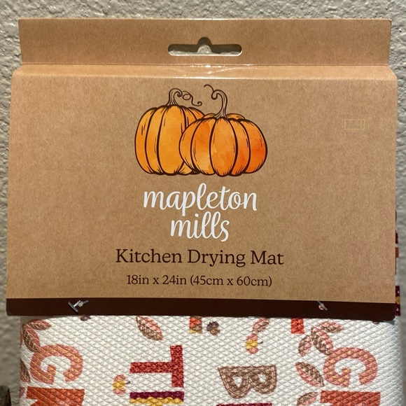 Thankful Grateful Blessed Dish Drying Mat, Fall Dish Drying Mat, Dish Drying Mat - Picture 6 of 12